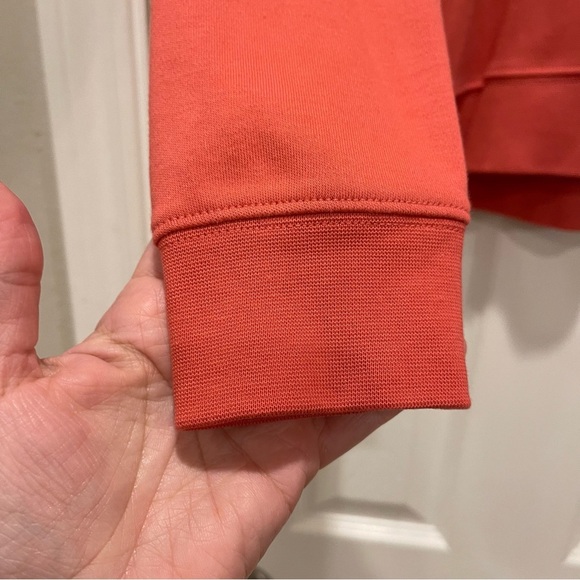 Vineyard Vines Saltwater 1/4 Zip Women’s S Coral  Pullover Sweatshirt Pima Whale - Picture 4 of 9